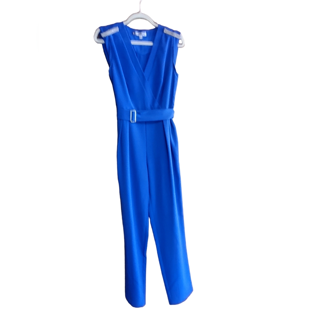 Jennifer Lopez Purple Rhinestone Holiday Jumpsuit Like New Size 2